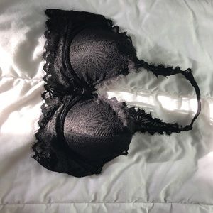 Victoria’s Secret PINK black lace halter bralette